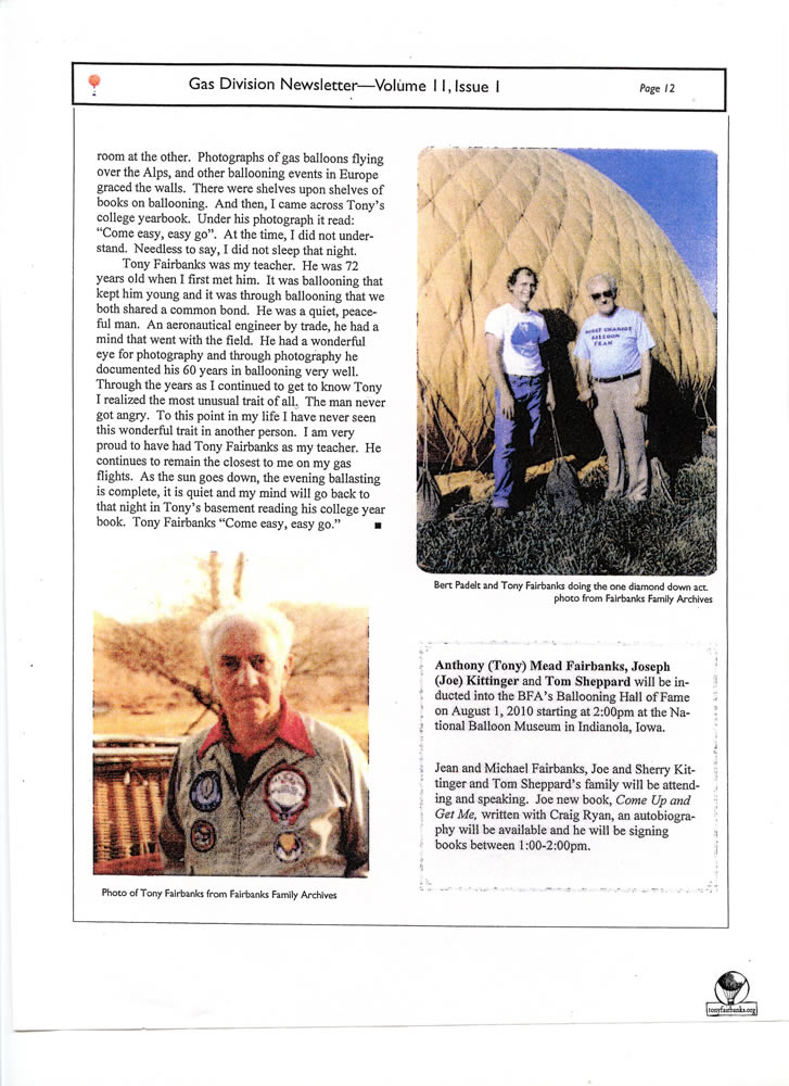 Tony Fairbanks and Bert Padelt